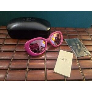 Coach Pillow Tabby  Oval Women's Sunglasses Milky Magenta CR609 2024